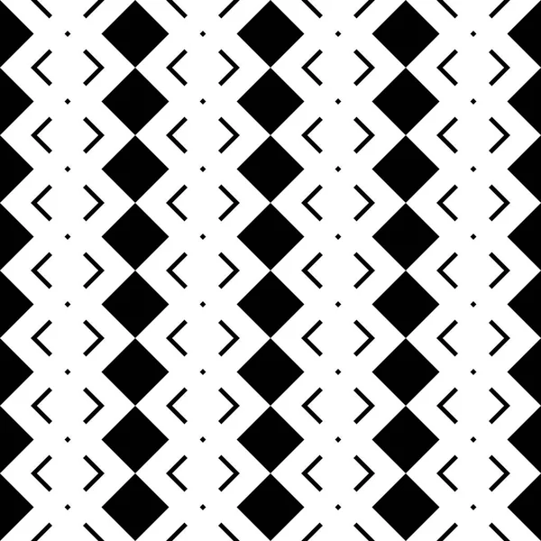 Design Seamless Monochrome Geometric Pattern Abstract Background Vector Art — Stock Vector