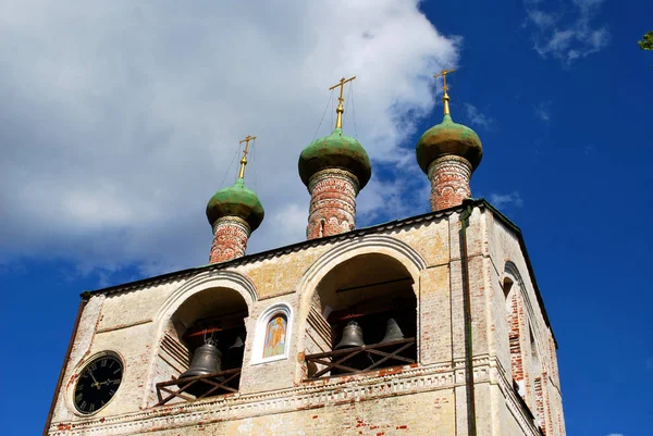 Campanario Del Monasterio Borisoglebsky Rostov Grande Óblast Yaroslavl Rusia — Foto de Stock