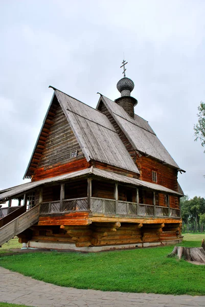 Velha Igreja Madeira Suzdal Região Vladimir Rússia — Fotografia de Stock