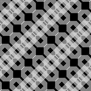 kesintisiz tek renkli geometrik desen tasarım