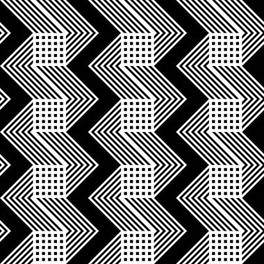 Sorunsuz tek renkli zikzak desen tasarım