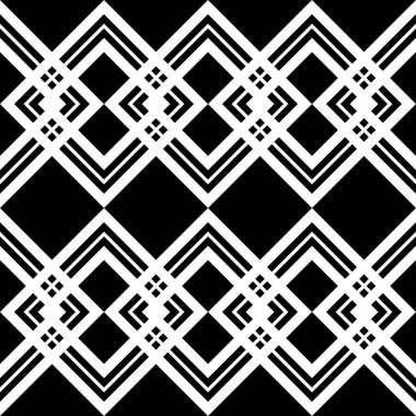 kesintisiz tek renkli geometrik desen tasarım