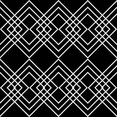 kesintisiz tek renkli geometrik desen tasarım