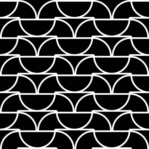 Design seamless monochrome waving pattern — Stock Vector