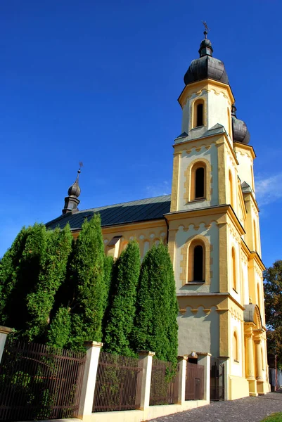 Στην Ελληνική Ορθόδοξη εκκλησία στο Μπάρντεγιοβ, Σλοβακία — Φωτογραφία Αρχείου