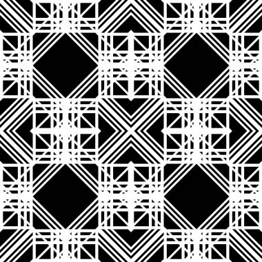 kesintisiz tek renkli geometrik desen tasarım