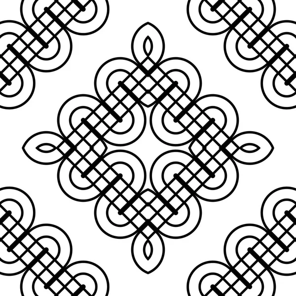 Design seamless monochrome diamond pattern — Stock Vector