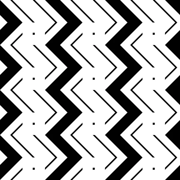 Conception sans couture motif zigzag monochrome — Image vectorielle