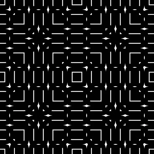 Modèle de grille monochrome sans couture design — Image vectorielle