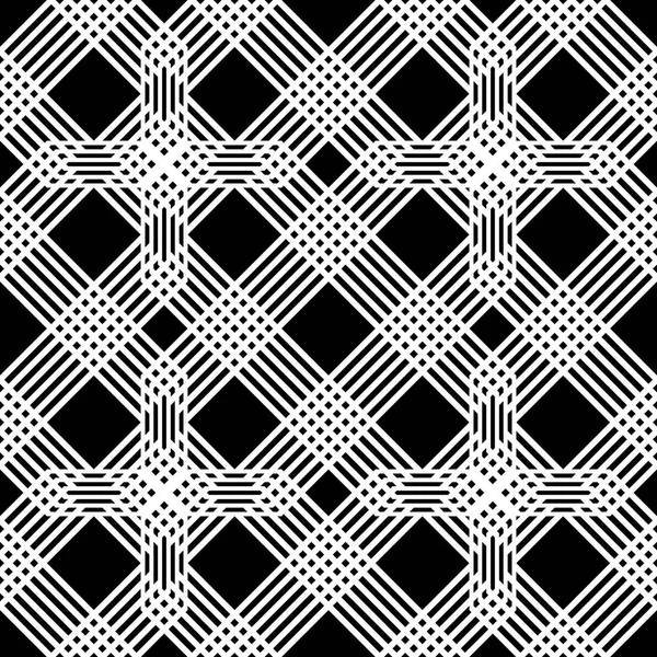 Design nahtloses monochromes geometrisches Muster — Stockvektor