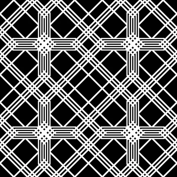 Конструкция бесшовной монохромной решетки — стоковый вектор
