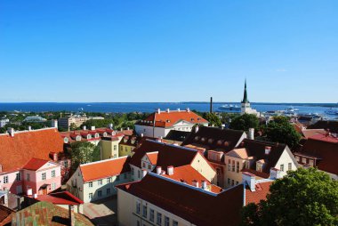 Tallinn, Estonya eski tarihi merkezi görünümü