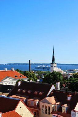 Tallinn, Estonya eski tarihi merkezi görünümü
