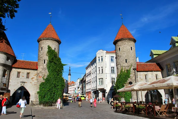 Tallinn, Estonia - 20 luglio 2012: La vista del vecchio storico — Foto Stock