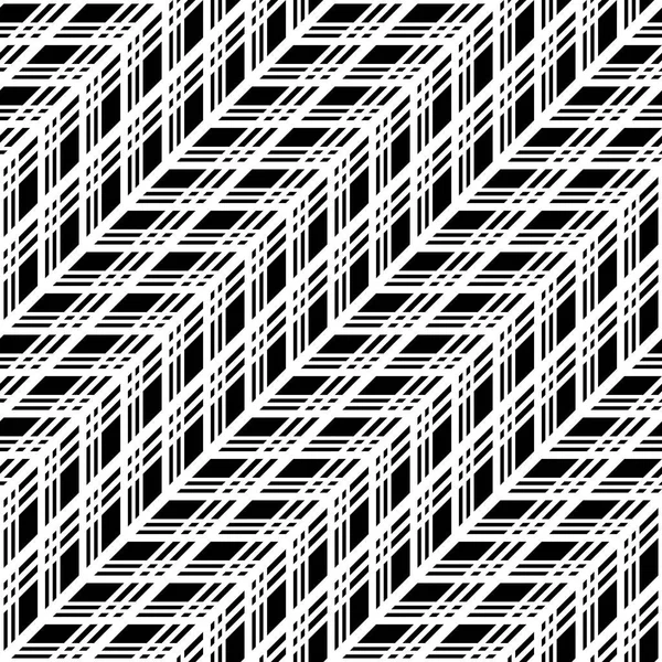 Ontwerp naadloze monochroom zigzag patroon — Stockvector