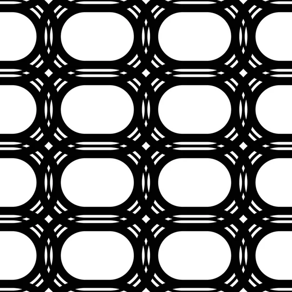 Diseño inconsútil patrón de rejilla monocromática — Vector de stock
