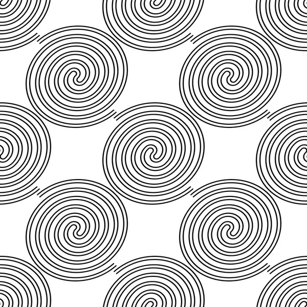 Diseño de patrón espiral sin costuras — Vector de stock