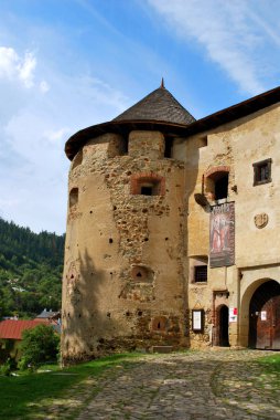 Banska Stiavnica, Slovakya - 14 Eylül 2018: Eski kale 