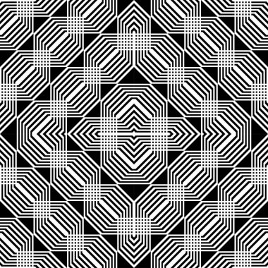 kesintisiz tek renkli geometrik desen tasarım