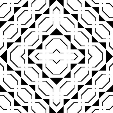 kesintisiz tek renkli geometrik desen tasarım