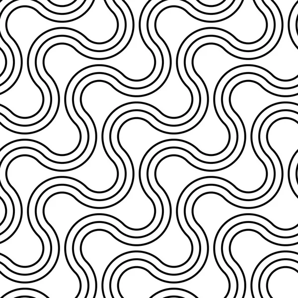 Design senza soluzione di continuità modello a zig-zag monocromatico — Vettoriale Stock