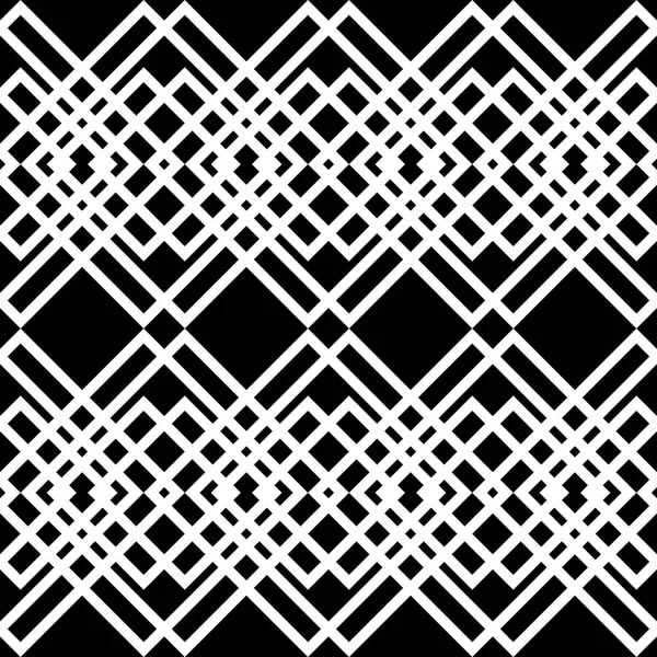 Modèle de grille monochrome sans couture design — Image vectorielle