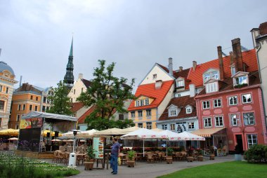 Riga, Letonya - 17 Temmuz 2012: Tarihi merkezi, Riga