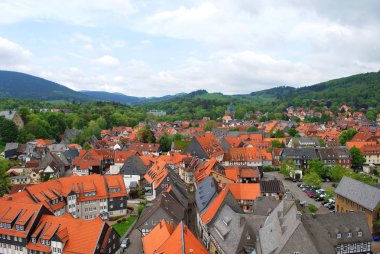 Goslar, Aşağı Saksonya, Almanya - 25 Mayıs 2013: Hava görünümünü