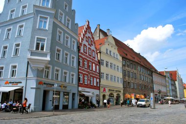 Landshut, Bavyera, Almanya - 04 Haziran 2014: Görünümünü HIST