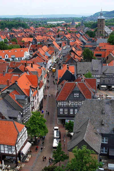Goslar, Baja Sajonia, Alemania - 25 de mayo de 2013: La vista aérea de — Foto de Stock