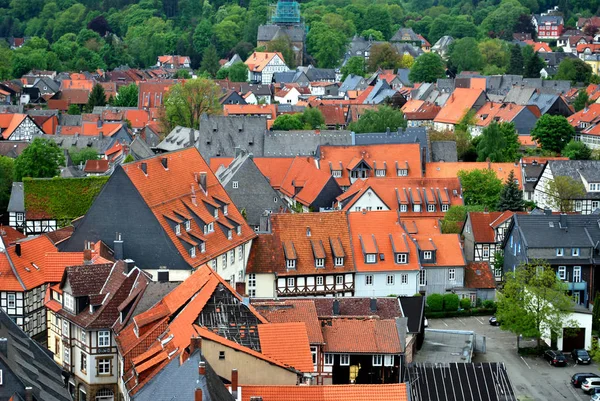 Goslar, Baja Sajonia, Alemania - 25 de mayo de 2013: La vista aérea de — Foto de Stock