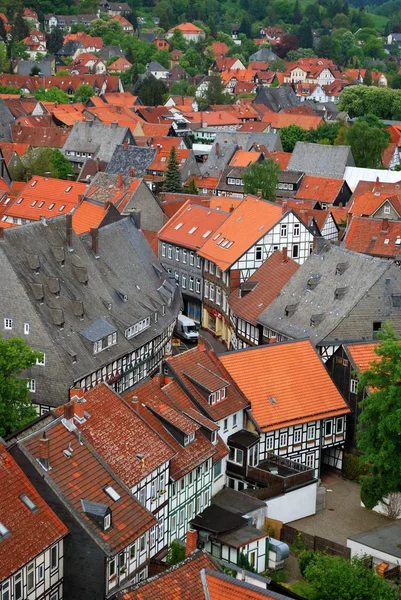 Goslar, Dolna Saksonia, Niemcy - 25 maja 2013: Widok z lotu ptaka — Zdjęcie stockowe