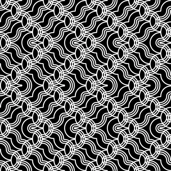 Ontwerp naadloze monochroom zigzag patroon — Stockvector