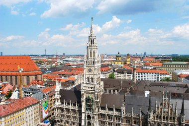 Münih, Bavaria, Almanya-02 Haziran 2014: yeni Belediye Binası t
