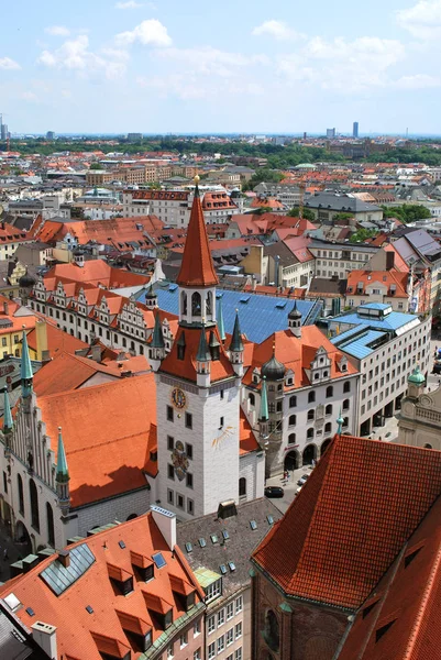 Munich, Baviera, Alemania - 02 de junio 2014: La vista aérea de la —  Fotos de Stock