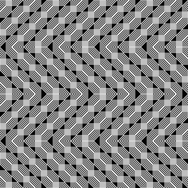 kesintisiz tek renkli geometrik desen tasarım