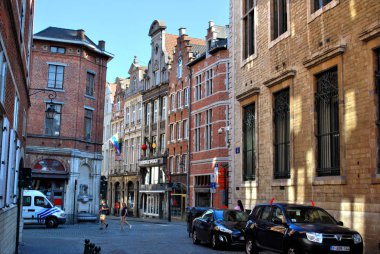 Brüksel, Belçika - 14 Temmuz 2018: Brus'un tarihi merkezi