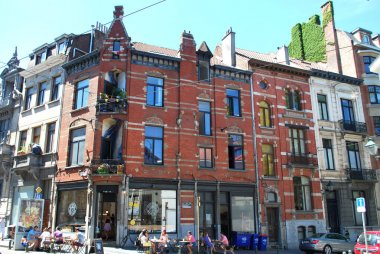 Brüksel, Belçika - 15 Temmuz 2018: Brus'un tarihi merkezi