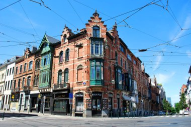 Brüksel, Belçika - 15 Temmuz 2018: Brus'un tarihi merkezi