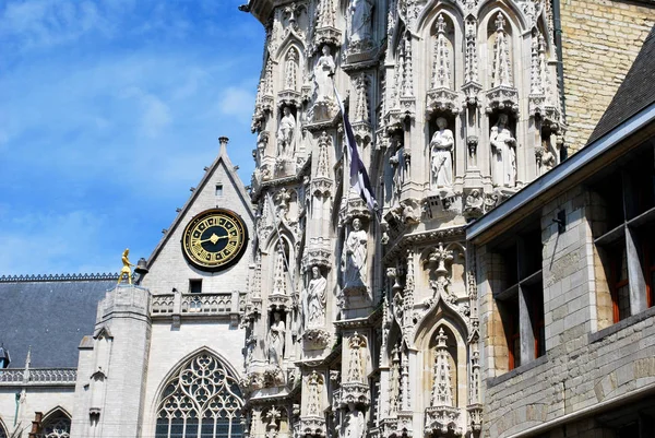 The Town Hall on the Main Market square in Leuven, Flemish Braba — Stock Photo, Image