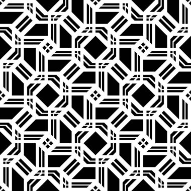 kesintisiz tek renkli geometrik desen tasarım