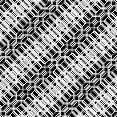 kesintisiz tek renkli geometrik desen tasarım