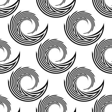 kesintisiz tek renkli sarmal hareket desen tasarım