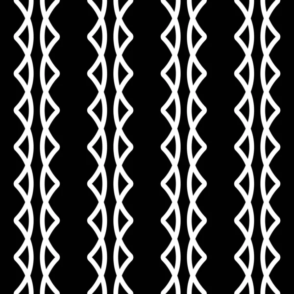 Ontwerp naadloze monochroom zigzag patroon — Stockvector