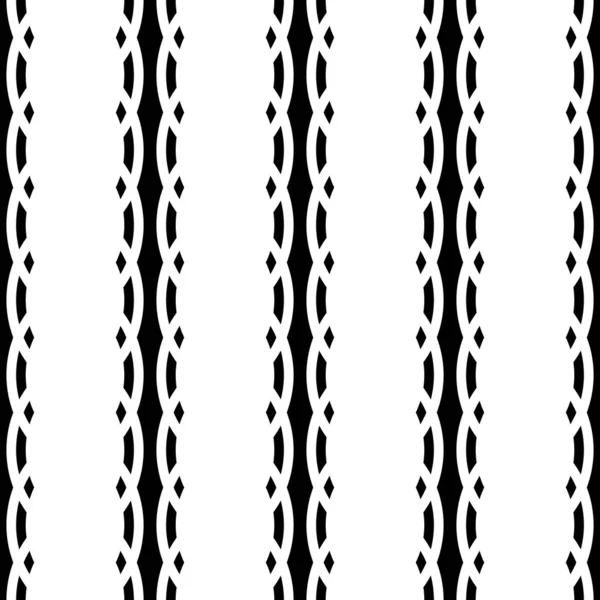 Design seamless monochrome zigzag pattern — Stock Vector