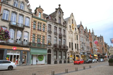 Mechelen, Flanders, Belçika - 16 Temmuz 2018: Tarihi şehir
