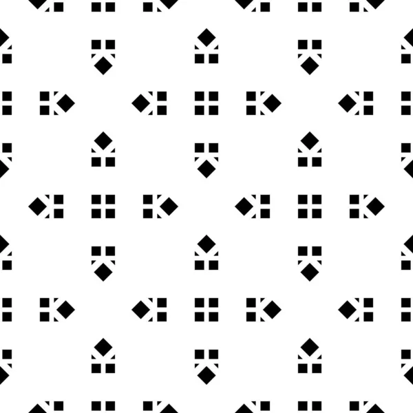 Diseño inconsútil patrón de rejilla monocromática — Vector de stock