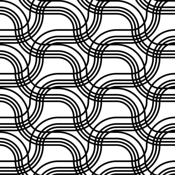 Design senza soluzione di continuità modello a zig-zag monocromatico — Vettoriale Stock