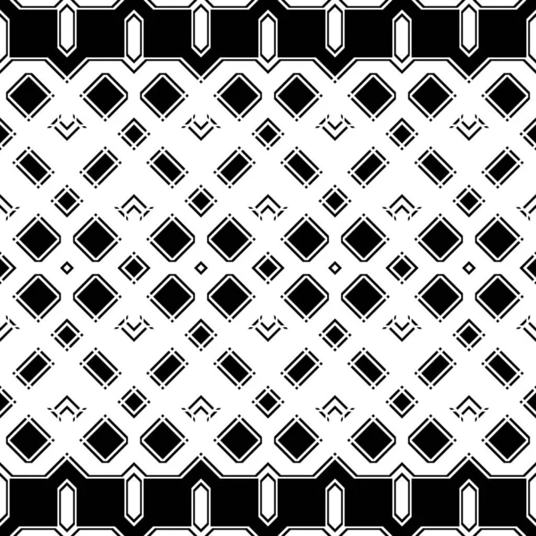 Ontwerp naadloze monochroom geometrische patroon — Stockvector