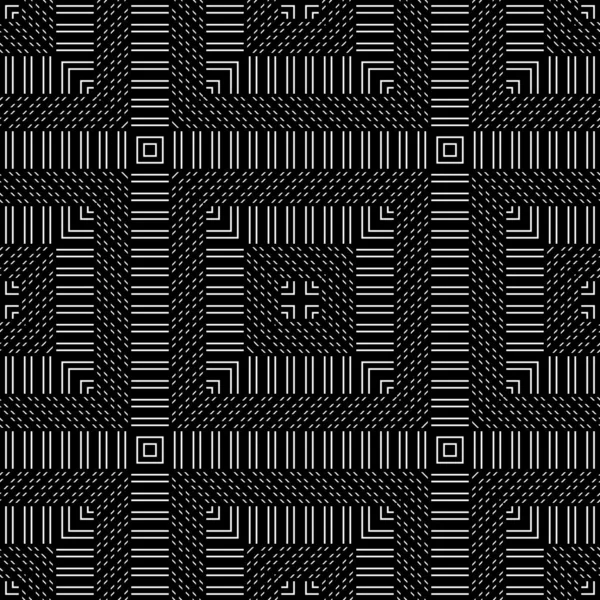 Dimensjonerende sømløst, monokrom kvadratisk mønster – stockvektor